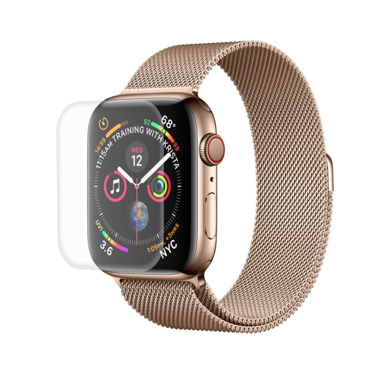 2 PCS ENKAY Hat-Prince 3D Full Screen PET + 3D Full Screen Electroplating PET Curved Heat Bending HD Screen Protector For Apple Watch Series 6 / 5 / 4 / Watch SE 44mm