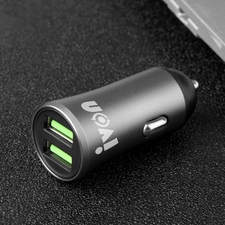 IVON CC26 5V 2.1A Dual USB Port Mini Car Charger, CC26 Grey