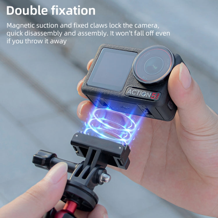 For DJI Osmo Action 5 Pro / 4 / 3 Magnetic Quick Release Base Mount Adapter