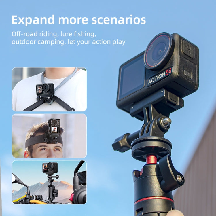 For DJI Osmo Action 5 Pro / 4 / 3 Magnetic Quick Release Base Mount Adapter