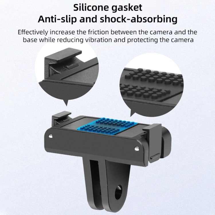 For DJI Osmo Action 5 Pro / 4 / 3 Magnetic Quick Release Base Mount Adapter