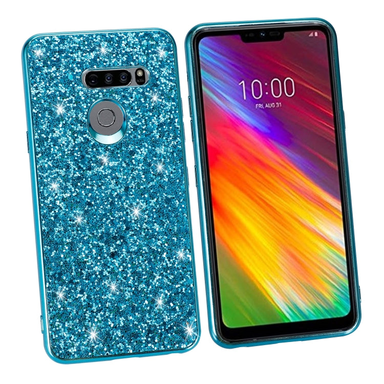 Plating Glittery Powder Shockproof TPU Case, For LG G8 ThinQ, For Motorola Moto G7 Power, For Motorola Moto G7 Play, For Motorola Moto E6