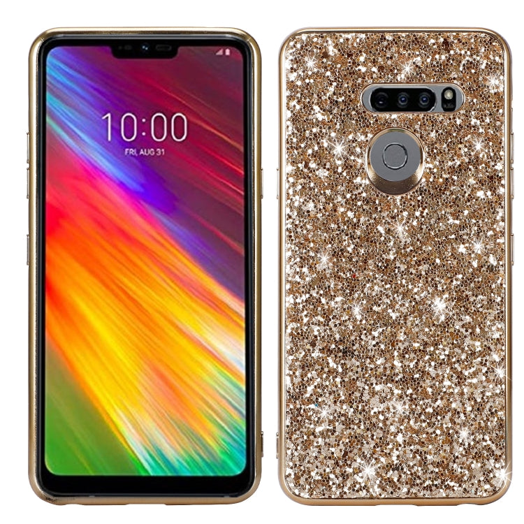 Plating Glittery Powder Shockproof TPU Case, For LG G8 ThinQ, For Motorola Moto G7 Power, For Motorola Moto G7 Play, For Motorola Moto E6