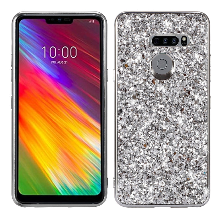 Plating Glittery Powder Shockproof TPU Case, For LG G8 ThinQ, For Motorola Moto G7 Power, For Motorola Moto G7 Play, For Motorola Moto E6