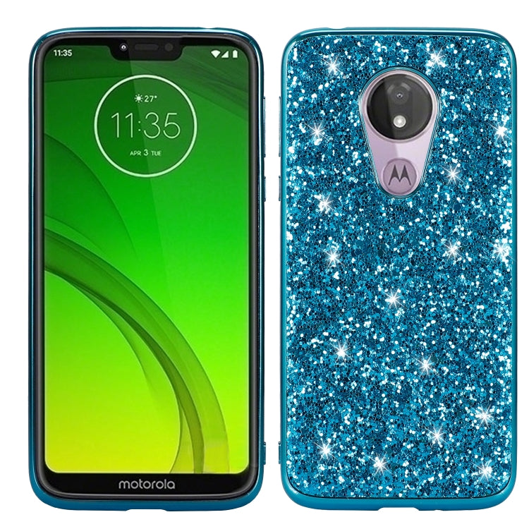 Plating Glittery Powder Shockproof TPU Case, For LG G8 ThinQ, For Motorola Moto G7 Power, For Motorola Moto G7 Play, For Motorola Moto E6