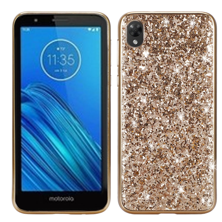 Plating Glittery Powder Shockproof TPU Case, For LG G8 ThinQ, For Motorola Moto G7 Power, For Motorola Moto G7 Play, For Motorola Moto E6
