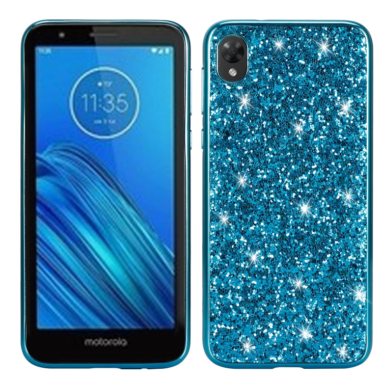 Plating Glittery Powder Shockproof TPU Case, For LG G8 ThinQ, For Motorola Moto G7 Power, For Motorola Moto G7 Play, For Motorola Moto E6