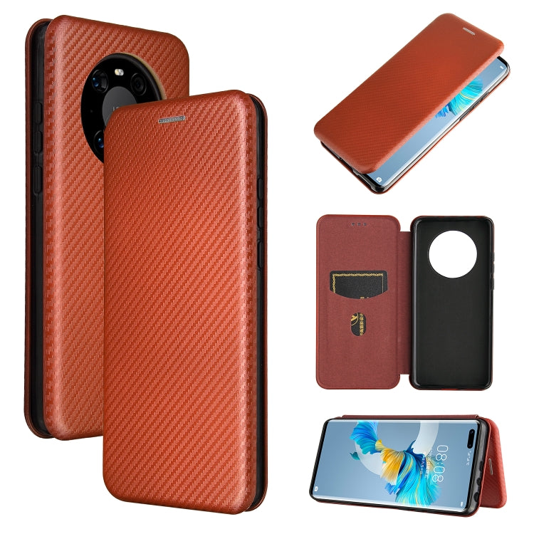 Carbon Fiber Texture Magnetic Horizontal Flip TPU + PC + PU Leather Case with Card Slot, For Motorola One 5G / Moto G 5G Plus, For Huawei Mate 40 Pro, For OnePlus Nord N10 5G, For OnePlus Nord N100