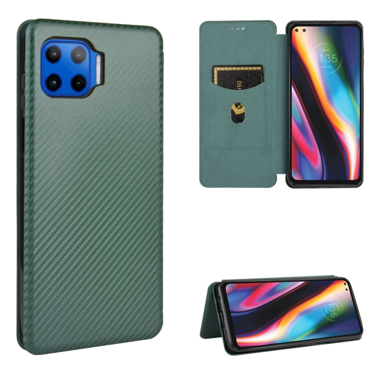 Carbon Fiber Texture Magnetic Horizontal Flip TPU + PC + PU Leather Case with Card Slot, For Motorola One 5G / Moto G 5G Plus, For Huawei Mate 40 Pro, For OnePlus Nord N10 5G, For OnePlus Nord N100