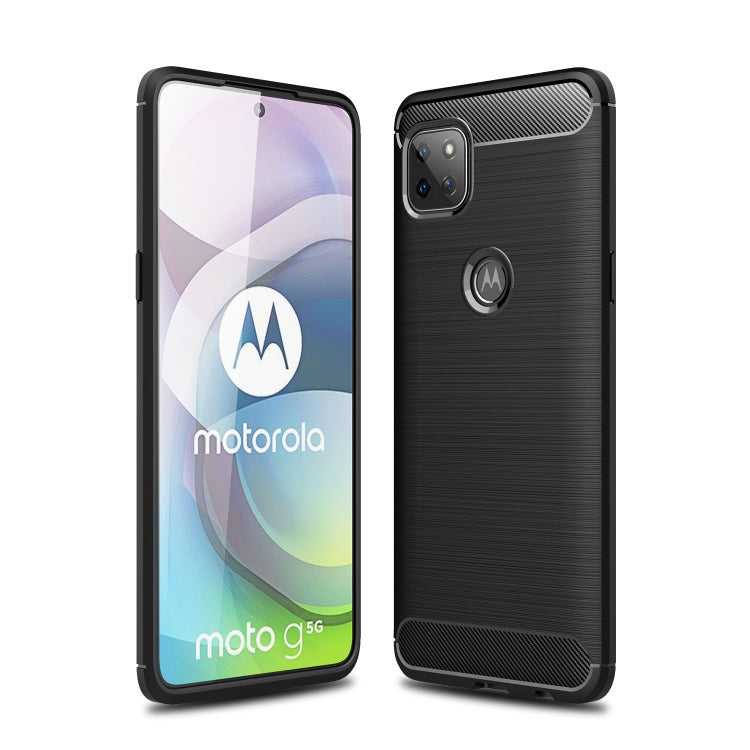 Brushed Texture Carbon Fiber TPU Case, For OnePlus 8T, For Google Pixel 5, For OnePlus Nord N10 5G, For OnePlus Nord, For Sony Xperia 5 II, For Motorola Moto G 5G Plus, For Motorola Moto G 5G