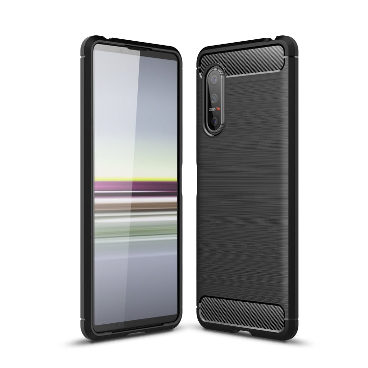 Brushed Texture Carbon Fiber TPU Case, For OnePlus 8T, For Google Pixel 5, For OnePlus Nord N10 5G, For OnePlus Nord, For Sony Xperia 5 II, For Motorola Moto G 5G Plus, For Motorola Moto G 5G