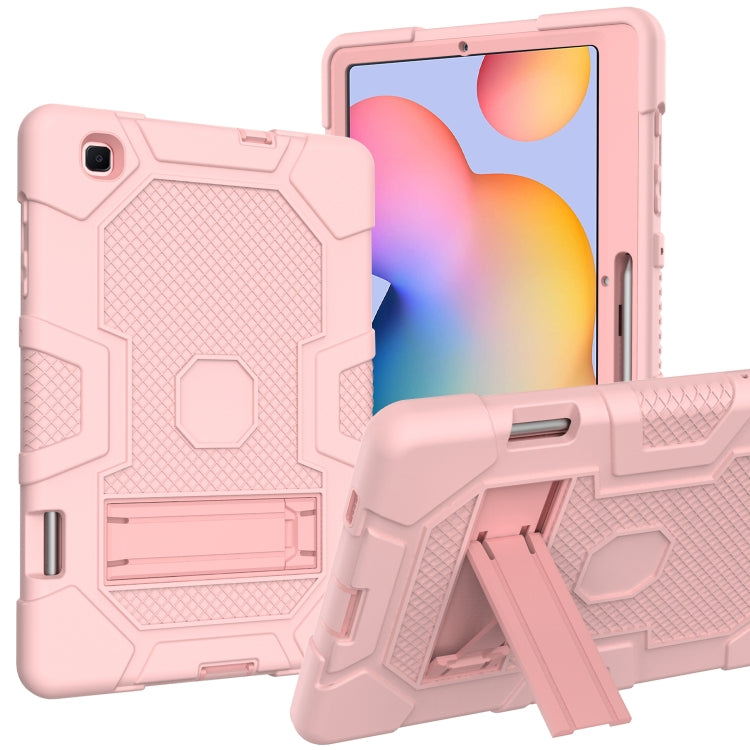 Contrast Color Robot Shockproof Silicone + PC Protective Case with Holder, For Samsung Galaxy Tab S6 Lite P610, For iPad 9.7 (2018 / 2017), For iPad Air 2022 / 2020 10.9 inch