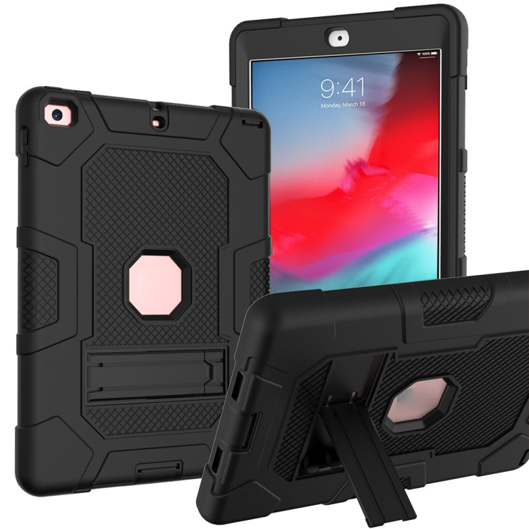 Contrast Color Robot Shockproof Silicone + PC Protective Case with Holder, For Samsung Galaxy Tab S6 Lite P610, For iPad 9.7 (2018 / 2017), For iPad Air 2022 / 2020 10.9 inch