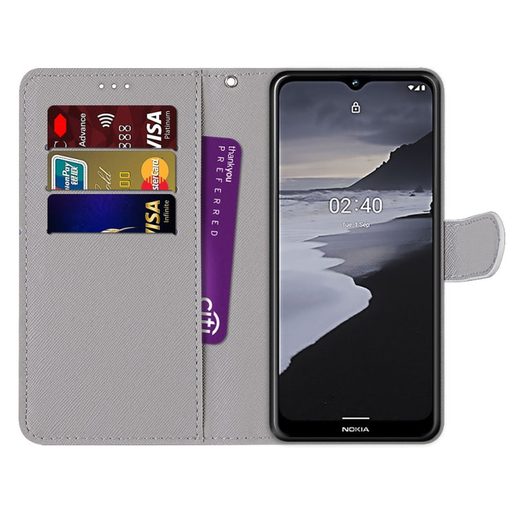 Coloured Drawing Cross Texture Horizontal Flip PU Leather Case with Holder & Card Slots & Wallet & Lanyard