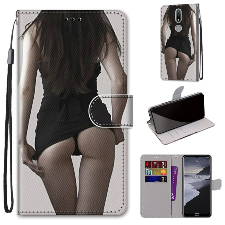 Coloured Drawing Cross Texture Horizontal Flip PU Leather Case with Holder & Card Slots & Wallet & Lanyard