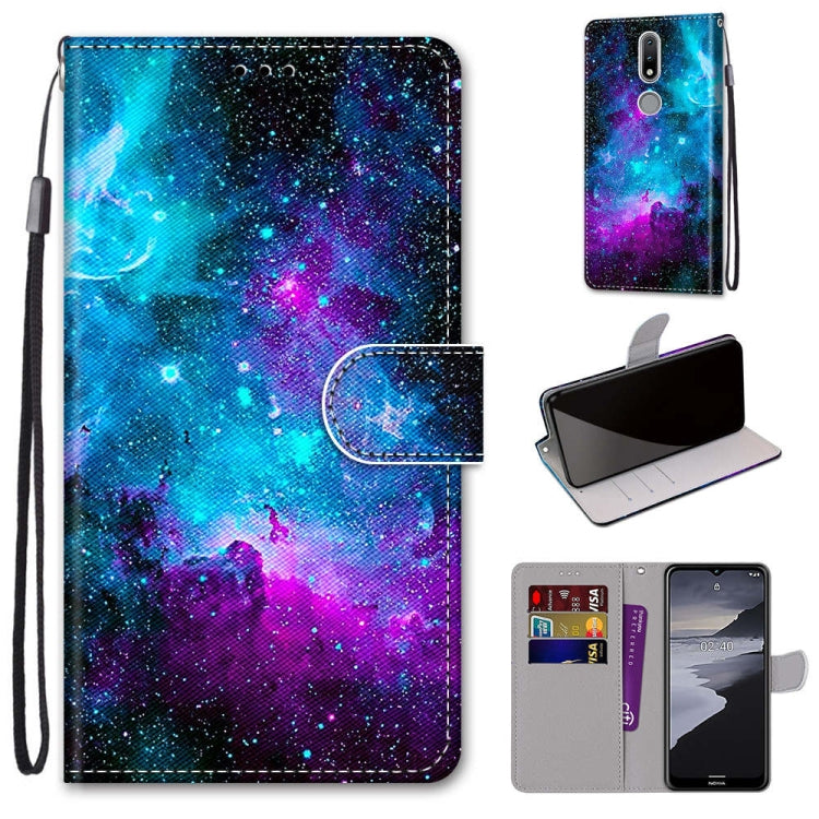 Coloured Drawing Cross Texture Horizontal Flip PU Leather Case with Holder & Card Slots & Wallet & Lanyard