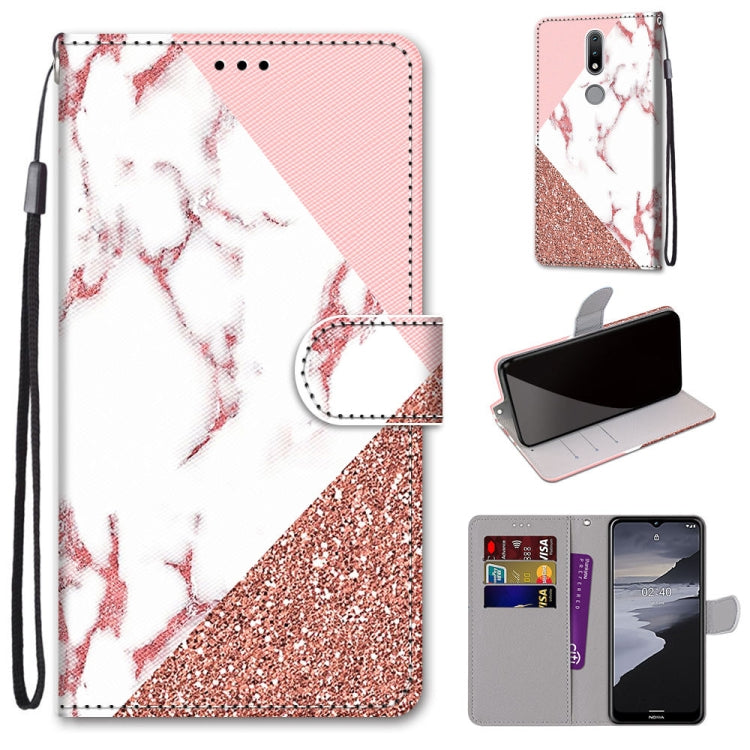 Coloured Drawing Cross Texture Horizontal Flip PU Leather Case with Holder & Card Slots & Wallet & Lanyard