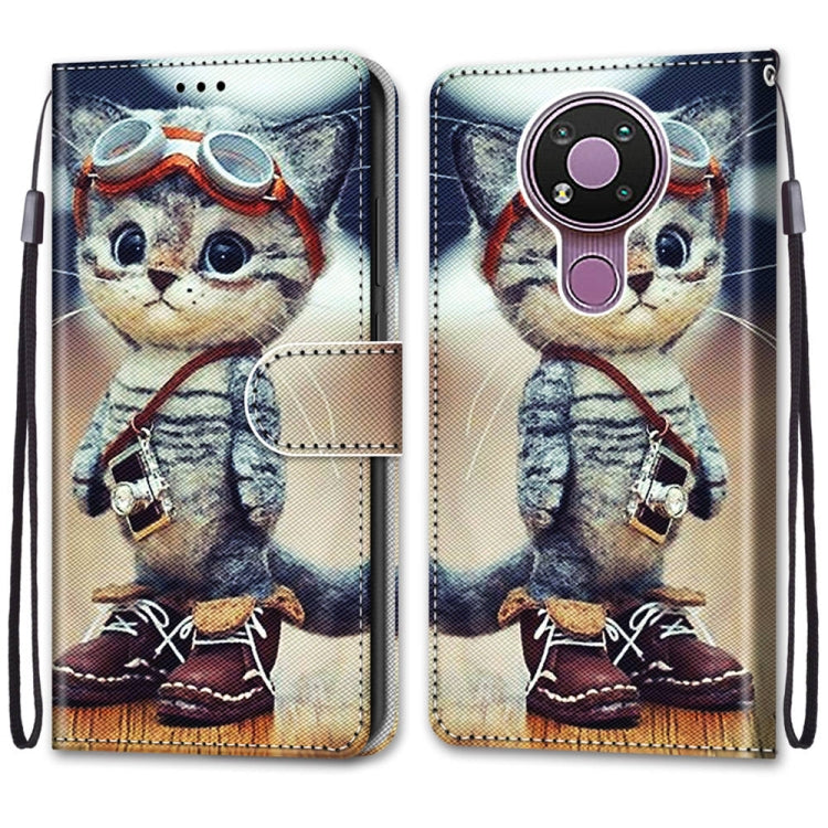 Coloured Drawing Cross Texture Horizontal Flip PU Leather Case with Holder & Card Slots & Wallet & Lanyard