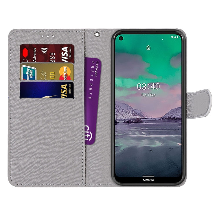 Coloured Drawing Cross Texture Horizontal Flip PU Leather Case with Holder & Card Slots & Wallet & Lanyard