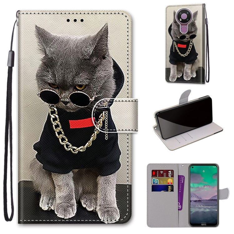 Coloured Drawing Cross Texture Horizontal Flip PU Leather Case with Holder & Card Slots & Wallet & Lanyard