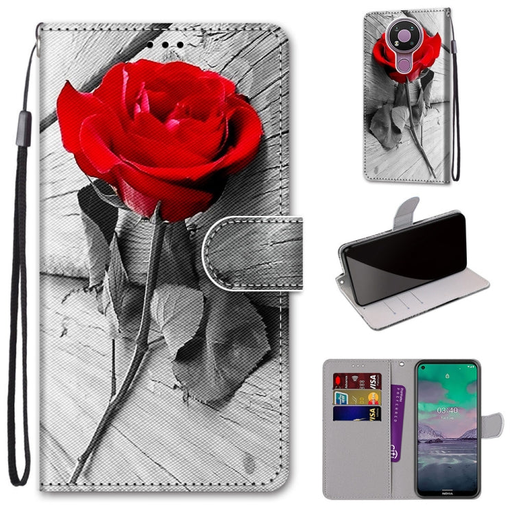 Coloured Drawing Cross Texture Horizontal Flip PU Leather Case with Holder & Card Slots & Wallet & Lanyard