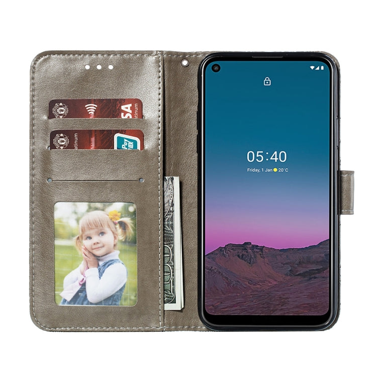 Lace Flower Embossing Pattern Horizontal Flip Leather Case with Holder & Card Slots & Wallet & Photo Frame, For Nokia 5.4, For Nokia 8.3 5G
