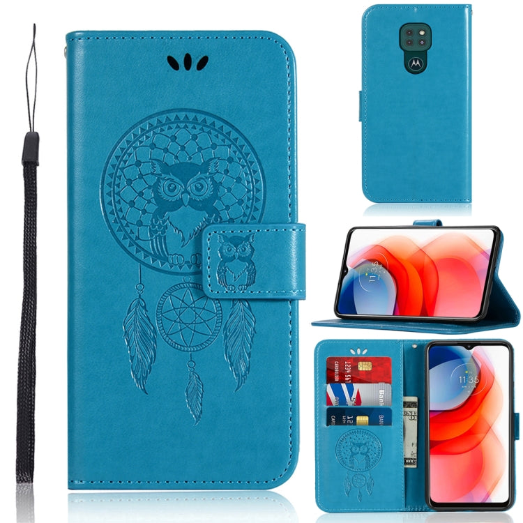 Wind Chime Owl Embossing Pattern Horizontal Flip Leather Case with Holder & Card Slots & Wallet, For LG K22, For LG K52, For LG Stylo 7 5G, For Motorola Moto G Play (2021)