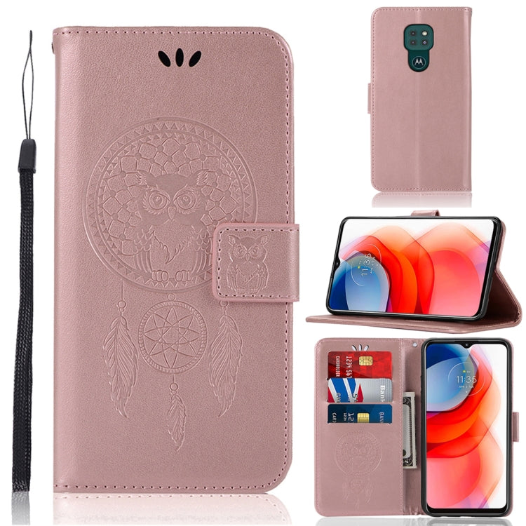 Wind Chime Owl Embossing Pattern Horizontal Flip Leather Case with Holder & Card Slots & Wallet, For LG K22, For LG K52, For LG Stylo 7 5G, For Motorola Moto G Play (2021)
