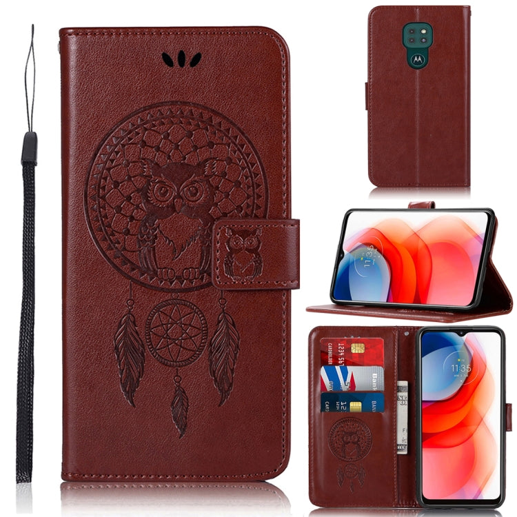 Wind Chime Owl Embossing Pattern Horizontal Flip Leather Case with Holder & Card Slots & Wallet, For LG K22, For LG K52, For LG Stylo 7 5G, For Motorola Moto G Play (2021)