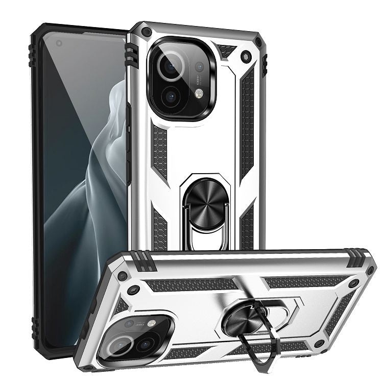 Shockproof TPU + PC Protective Case with 360 Degree Rotating Holder, For Motorola Moto G Play (2021), For Motorola Moto G Stylus (2021), For Xiaomi Mi 11
