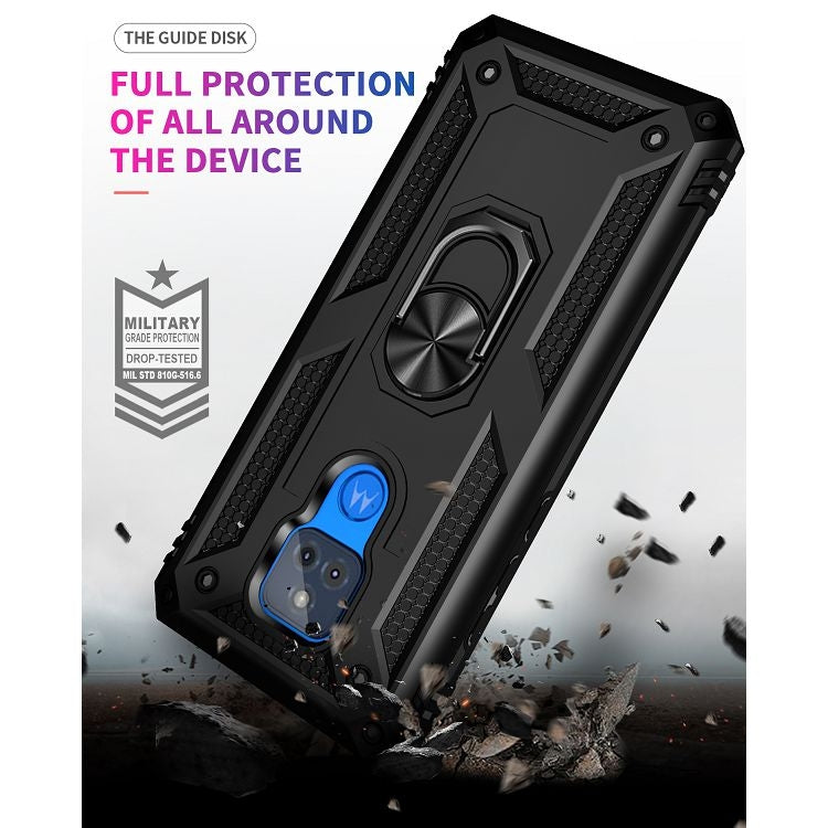 Shockproof TPU + PC Protective Case with 360 Degree Rotating Holder, For Motorola Moto G Play (2021), For Motorola Moto G Stylus (2021), For Xiaomi Mi 11
