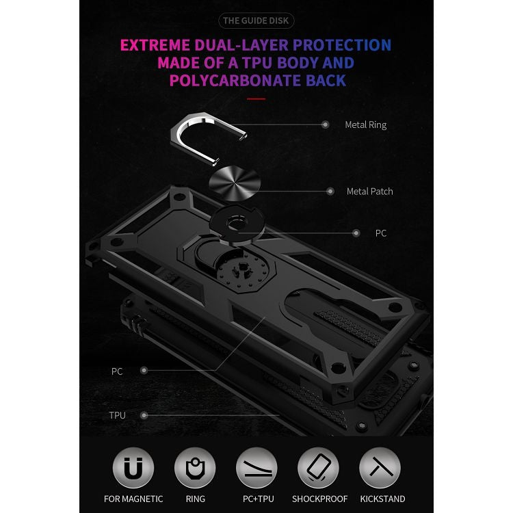 Shockproof TPU + PC Protective Case with 360 Degree Rotating Holder, For Motorola Moto G Play (2021), For Motorola Moto G Stylus (2021), For Xiaomi Mi 11