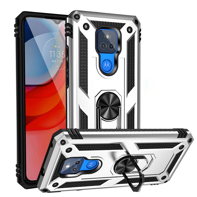 Shockproof TPU + PC Protective Case with 360 Degree Rotating Holder, For Motorola Moto G Play (2021), For Motorola Moto G Stylus (2021), For Xiaomi Mi 11