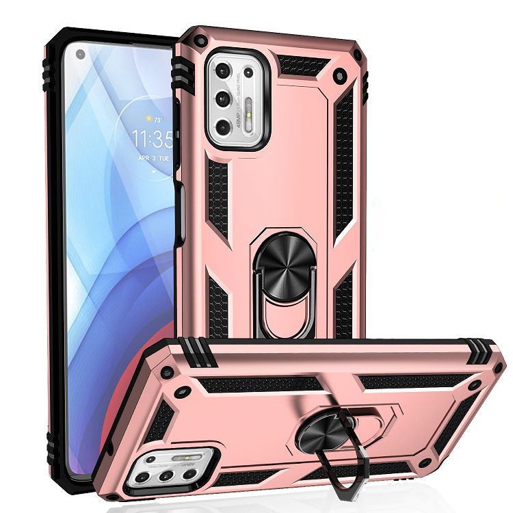 Shockproof TPU + PC Protective Case with 360 Degree Rotating Holder, For Motorola Moto G Play (2021), For Motorola Moto G Stylus (2021), For Xiaomi Mi 11