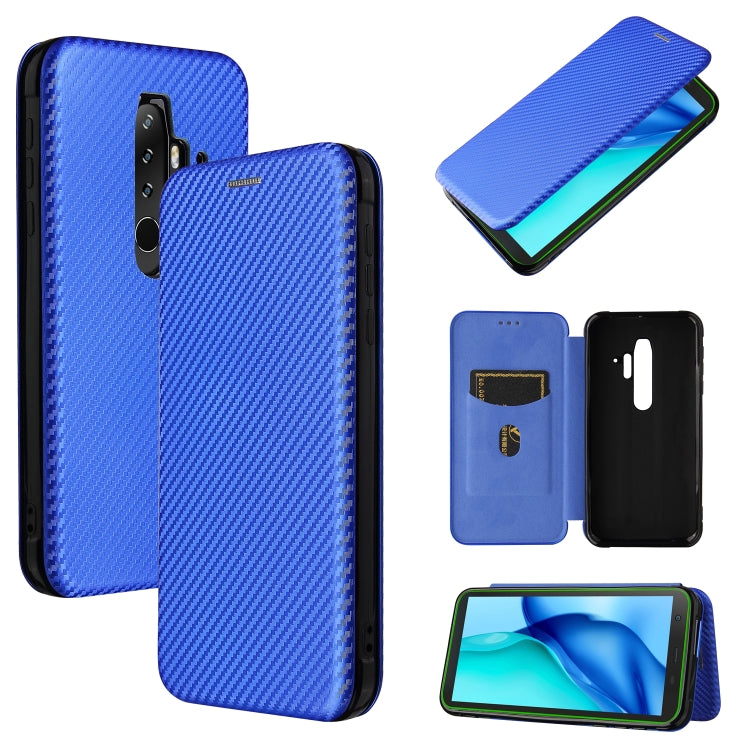 Carbon Fiber Texture Magnetic Horizontal Flip TPU + PC + PU Leather Case with Card Slot, For Asus ROG Phone 5, For Blackview BV6300 Pro, For Samsung Galaxy M62, For Samsung Galaxy F62