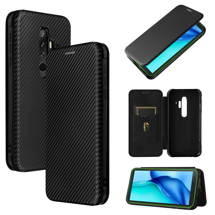 Carbon Fiber Texture Magnetic Horizontal Flip TPU + PC + PU Leather Case with Card Slot, For Asus ROG Phone 5, For Blackview BV6300 Pro, For Samsung Galaxy M62, For Samsung Galaxy F62