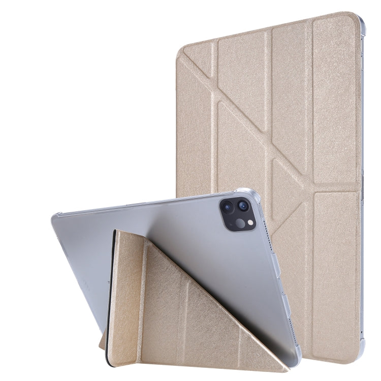 Silk Texture Horizontal Deformation Flip Leather Case with Holder, For iPad Air 13 2025 / 2024 / iPad Pro 12.9 2022 / 2021, For iPad Pro 11 2022 / 2021