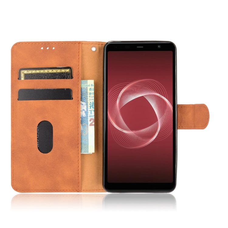 Solid Color Skin Feel Magnetic Buckle Horizontal Flip Calf Texture PU Leather Case with Holder & Card Slots & Wallet, For Fujitsu Be4 Plus F-41B, For Nokia X10, For Sony Xperia 5 III