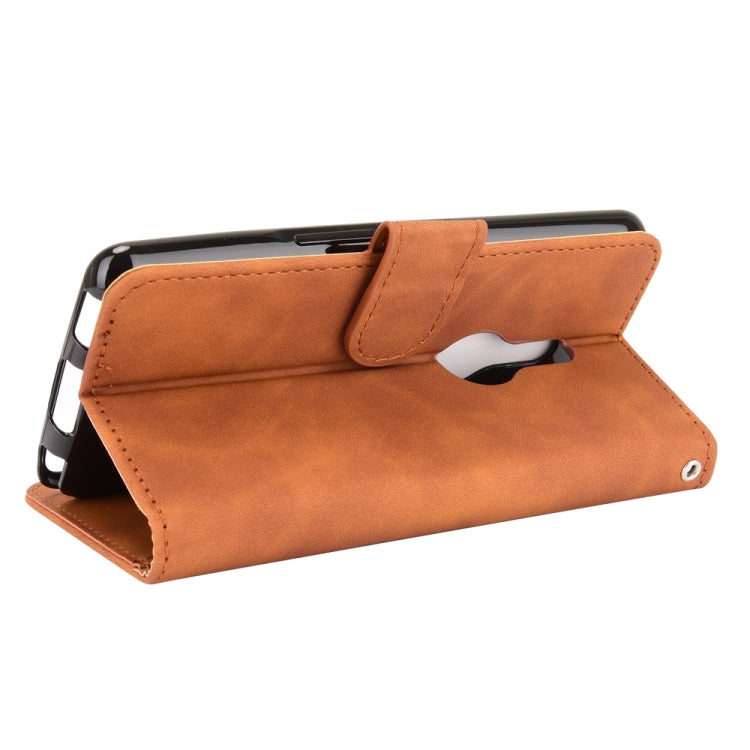 Solid Color Skin Feel Magnetic Buckle Horizontal Flip Calf Texture PU Leather Case with Holder & Card Slots & Wallet, For Fujitsu Be4 Plus F-41B, For Nokia X10, For Sony Xperia 5 III