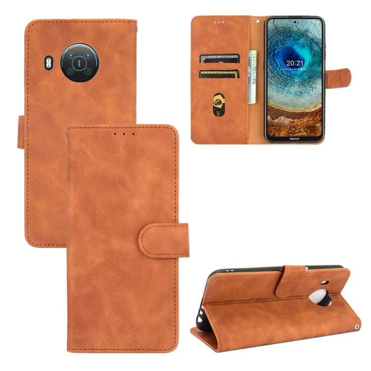 Solid Color Skin Feel Magnetic Buckle Horizontal Flip Calf Texture PU Leather Case with Holder & Card Slots & Wallet, For Fujitsu Be4 Plus F-41B, For Nokia X10, For Sony Xperia 5 III
