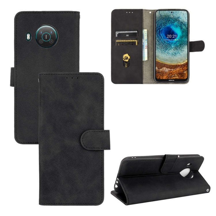 Solid Color Skin Feel Magnetic Buckle Horizontal Flip Calf Texture PU Leather Case with Holder & Card Slots & Wallet, For Fujitsu Be4 Plus F-41B, For Nokia X10, For Sony Xperia 5 III