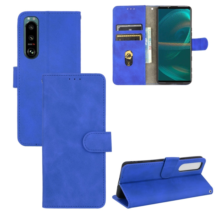 Solid Color Skin Feel Magnetic Buckle Horizontal Flip Calf Texture PU Leather Case with Holder & Card Slots & Wallet, For Fujitsu Be4 Plus F-41B, For Nokia X10, For Sony Xperia 5 III