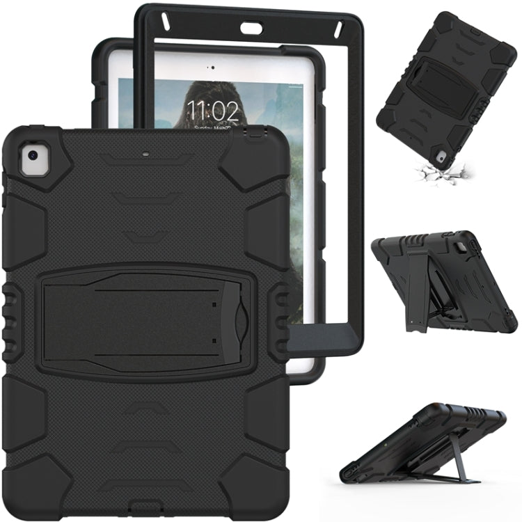 3-Layer Protection Screen Frame + PC + Silicone Shockproof Combination Case with Holder, For iPad 9.7 (2018) / (2017) / Air 2 / Pro 9.7, For iPad 10.2 2021 / 2020 / 2019