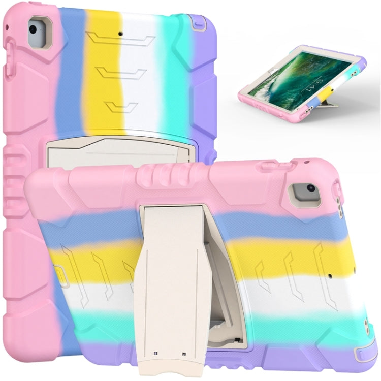 3-Layer Protection Screen Frame + PC + Silicone Shockproof Combination Case with Holder, For iPad 9.7 (2018) / (2017) / Air 2 / Pro 9.7, For iPad 10.2 2021 / 2020 / 2019