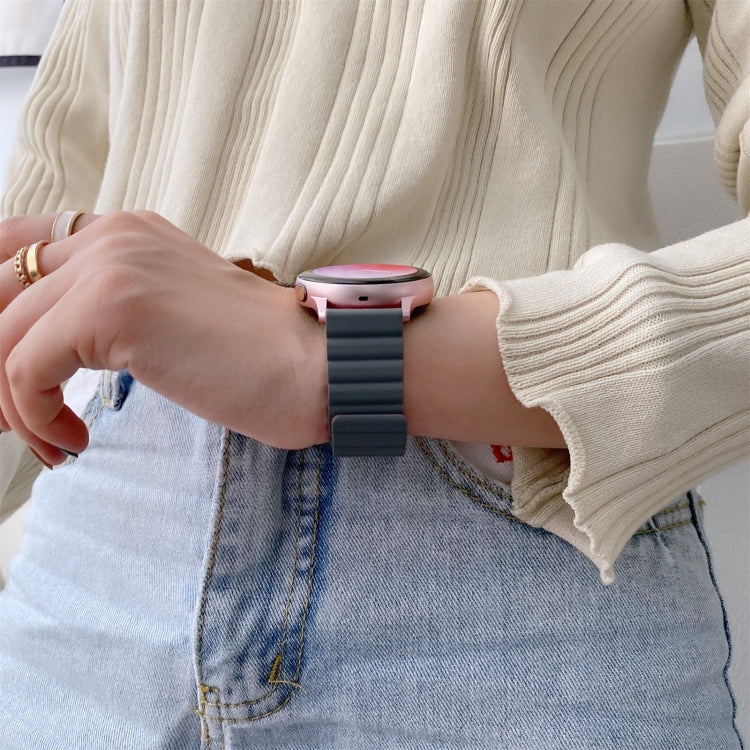 Universal Silicone Magnetic Replacement Strap Watchband, 20mm, 22mm, 20mm For Samsung Smart Watch, 22mm For Samsung Smart Watch