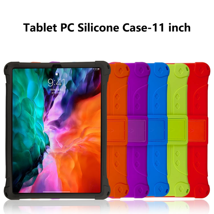 All-inclusive Silicone Shockproof Case with Holder, For iPad Pro 12.9 2021 / 2020