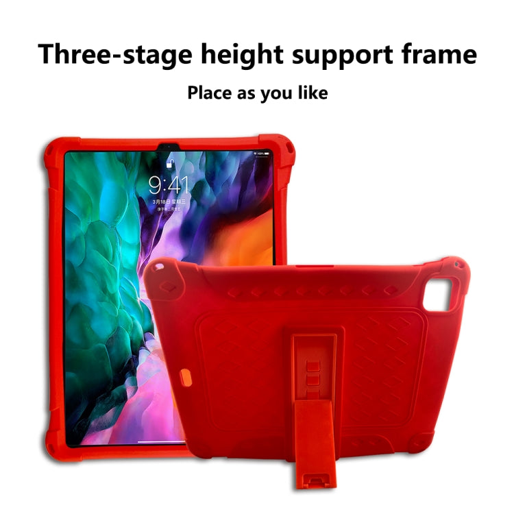 All-inclusive Silicone Shockproof Case with Holder, For iPad Pro 12.9 2021 / 2020