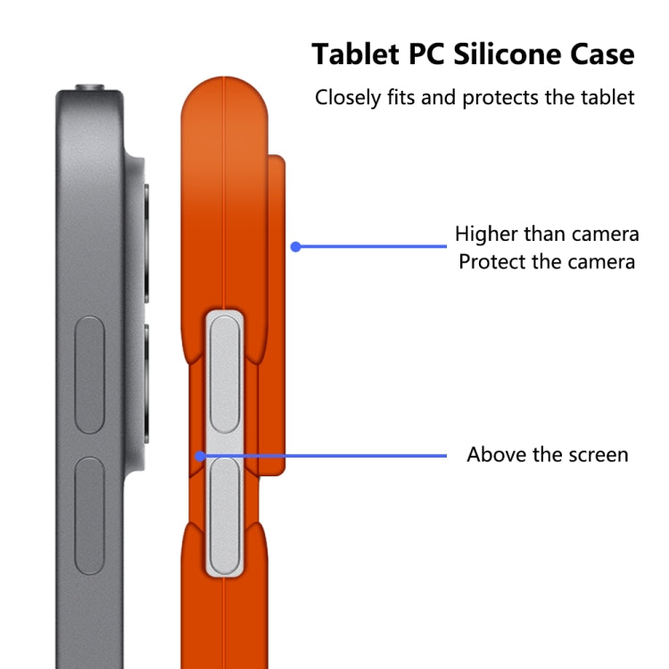 All-inclusive Silicone Shockproof Case with Holder, For iPad Pro 12.9 2021 / 2020