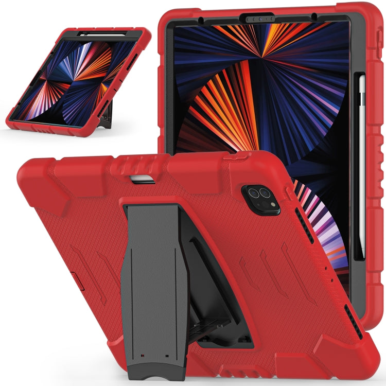 3-Layer Protection Screen Frame + PC + Silicone Shockproof Combination Case with Holder