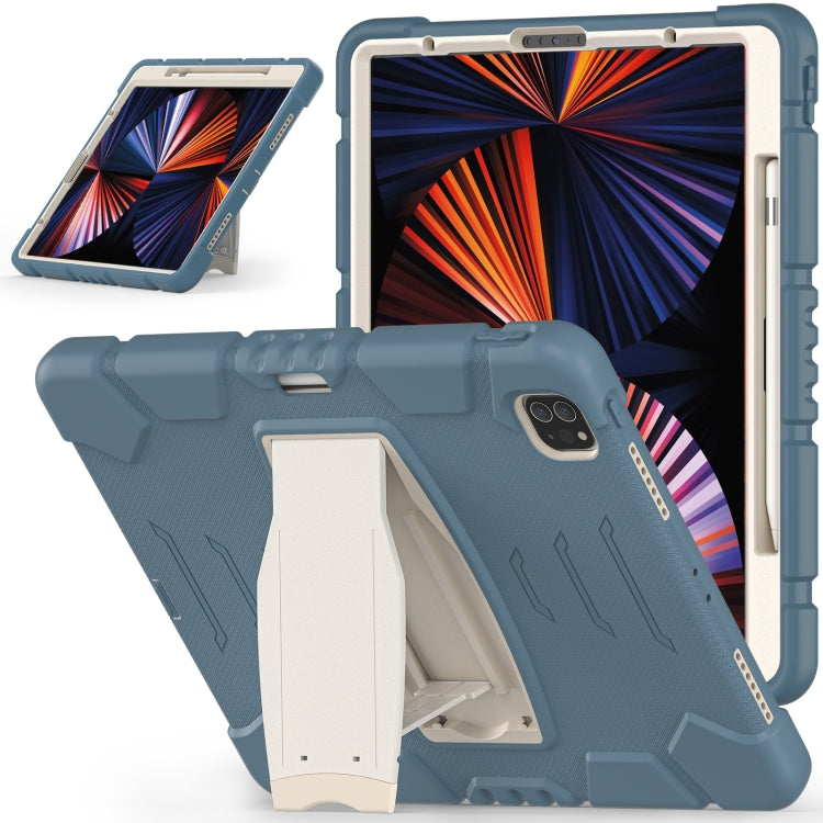 3-Layer Protection Screen Frame + PC + Silicone Shockproof Combination Case with Holder